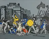 Robert Ballagh, Rapine of Sabine Women, 1973, limited edition lithograph - numbered 16 from an edition of 75