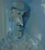 Donegal Farmer by George Campbell, oil on board, offered Aug 2021