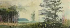 Frances Ryan, Day Break, 2013, mixed media on board