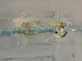 Gerald Davis, Sea Dreams, 1987, monoprint and gold paint
