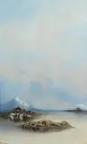 S.M. Franciscovich, Alpine Scene, oil on canvas