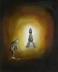 Simon O'Donnell, Looking Back, 1979, oil on board