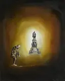 Simon O'Donnell, Looking Back, 1979, oil on board