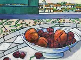 Patrick Viale, Window, Porto Maurizio, oil on board