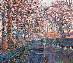 Arthur K. Maderson, Road to Kilwatermoy, Point of Sunset, oil on board