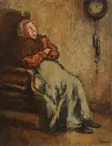 William Conor, Forty Winks, oil on canvas