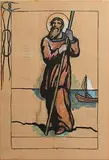 Jack Butler Yeats, Cartoon for a Banner, Probably St. Brendan
