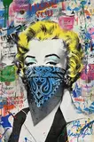 Thierry Guetta, Marilyn Monroe, 2019, unique silkscreen and mixed media on paper