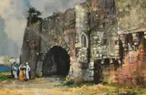 Kenneth Webb, Spanish Arch, Galway, oil on canvas