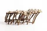 Mushrooms in a Wexford Shed - Homage to Derek Mahon by John Behan, unique bronze, sold Jun 2021