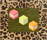 Robert Ballagh, Dolly Mixtures 8, collage on board