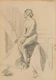 Mainie Jellett, Seated Female Nude