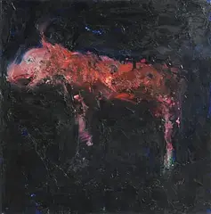 Ross Wilson, The Night Dog, oil on board