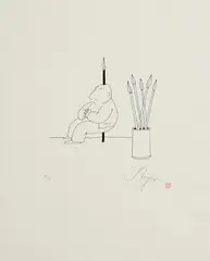 Tomi Ungerer, Untitled, lithograph - numbered 74 from the edition of 90