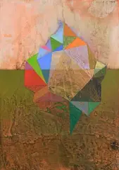 Allotrope by Tom Climent, oil on plaster board, sold Jun 2021