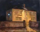 Maeve McCarthy, Garda Station, 2011, oil on board