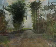Frances Ryan, Crossroads, 2009, mixed media on canvas