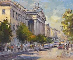 Tony Lynch, GPO Dublin, oil on canvas