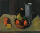 Peter Collis, Still Life with Blue Vase, oil on canvas