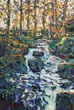 The Upper Pool in Glen Shelane, Near Cappoquin by Arthur K. Maderson, oil on board, sold May 2021