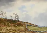 Near Oughterard, Co. Mayo by Frank Egginton, watercolour, sold May 2021