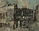 Dublin Streets by George Campbell, oil on board, offered May 2021