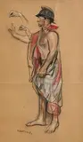 Seán Keating, Centurion, pastel on paper