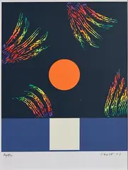 Untitled by Patrick Scott, 2001, limited edition screenprint - numbered 50 from an edition of 50, sold May 2021