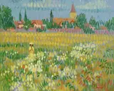 Summer Meadow by Desmond Carrick, oil on canvas board, sold May 2021
