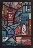 Study for a Stained Glass Window by Evie Hone, gouache, sold May 2021