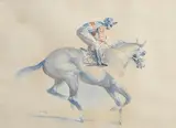 Peter Curling, Heading Out, watercolour on paper