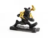 Patrick O'Reilly, Bear with Lamb, 2017, bronze and gold leaf
