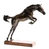 Charlie Langton, Jumping Horse, 2009, bronze on wooden base - artist's copy aside from an edition of 9