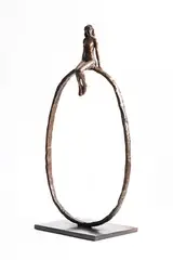 Mark Rode, Circle and Cross, 2019, unique bronze