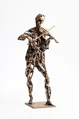 Maurice Harron, The Fiddler, unique bronze