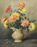 Wycliffe Egginton, Still Life - Flowers in a Vase, watercolour
