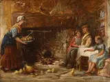 Francis Walker, A Happy Home, Co. Donegal, 1903, oil on canvas
