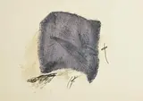 Antoni Tapies Spanish, La Serpilliere, limited edition etching in black, grey and purple on Chiffon de Mandeure paper - numbered 18 from an edition of 75
