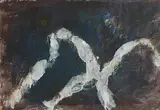 Barrie Cooke, Study, Summer Root, 1982, mixed media on card