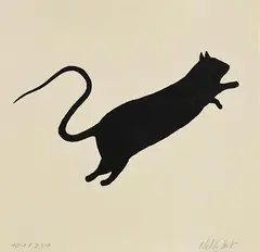 Blek le Rat, Black Rat, limited edition lithograph - numbered 101 from an edition of 250