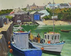 Fergal Flanagan, Ballycotton, Co Cork, oil on canvas laid on board