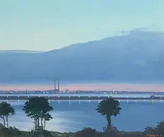Brett McEntaggart, Evening Light, Scotman's Bay, oil on board