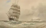 Joseph William Carey, Sailing Vessel M. Roosval and Submarine SM U-16