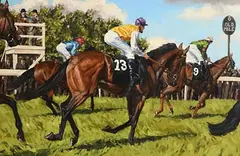 Alistair Little, Old Mile, oil on board