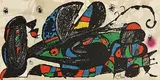 Escultor Iran by Joan Miro Spanish, 1974, original lithograph on heavy Guarro paper - from an edition of 1,500, sold May 2021