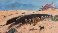 Roy Lyndsay, Taking a Rest, oil on canvas