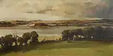 Arthur H. Twells, River Ree from Ladywell Park, Co. Westmeath, oil on canvas
