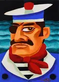 Aye Aye by Graham Knuttel, oil on canvas, sold May 2021