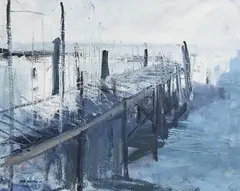 Lisa Ballard, Hollywood Jetty, 2009, oil on canvas