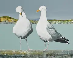 Brigid O'Connell Madden, Hers's Looking at You Kid, oil on canvas